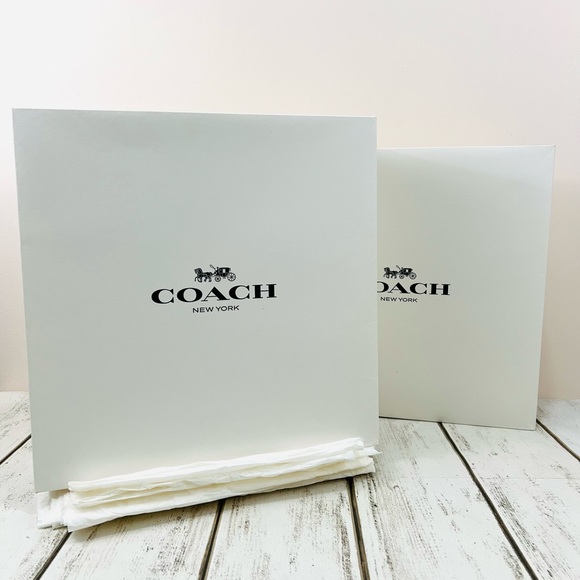 Coach Other - Coach White Gift Box and Tissue Paper Bundle Gift Wrap